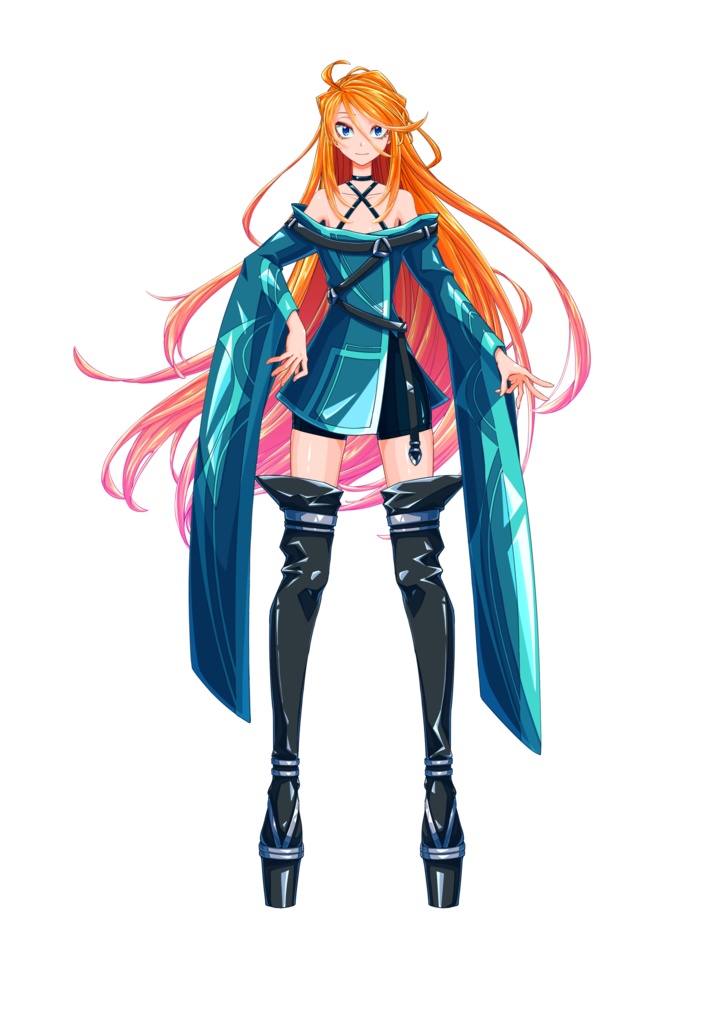 【VTS/Facerig】サイバー系女の子04汎用Live2Dモデル