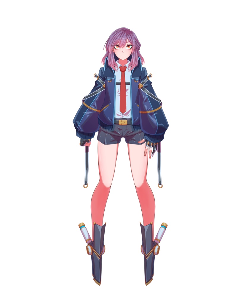 【VTS対応】装着モーション付き!サイバー風live2Dモデル【汎用モデル】