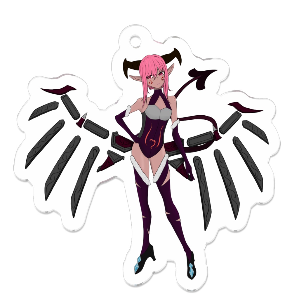 オリキャラアクリルキーホルダー（ネファレル＝ベルティナ）