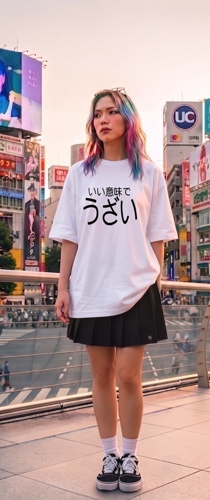 【原宿発】いい意味で うざい Tシャツ / "Lovably Annoying"