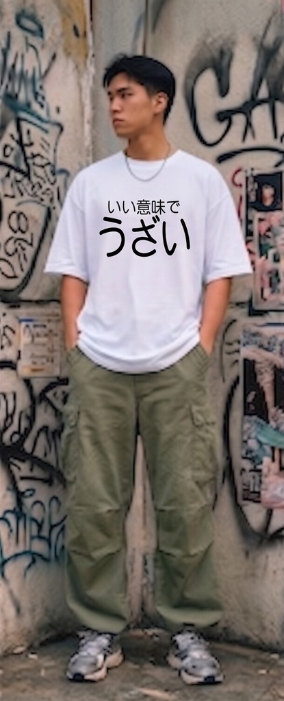 【原宿発】いい意味で うざい Tシャツ / "Lovably Annoying"