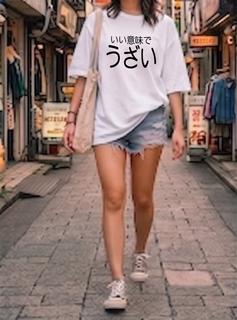 【原宿発】いい意味で うざい Tシャツ / "Lovably Annoying"