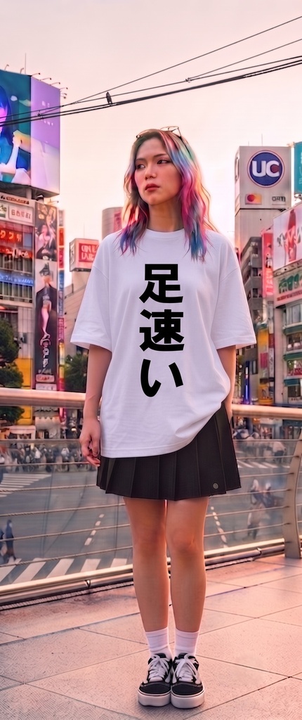 【原宿発】足速い Tシャツ / "Fast Runner"