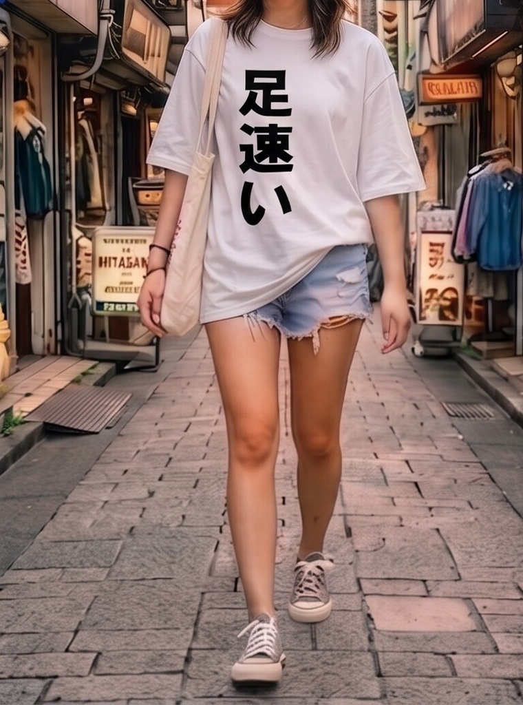 【原宿発】足速い Tシャツ / "Fast Runner"