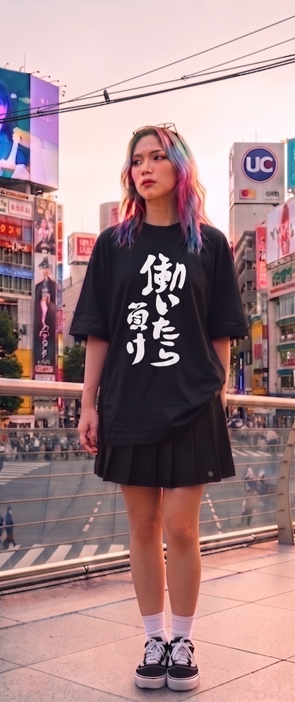 【原宿発】働いたら負け Tシャツ / "If you work, you lose"