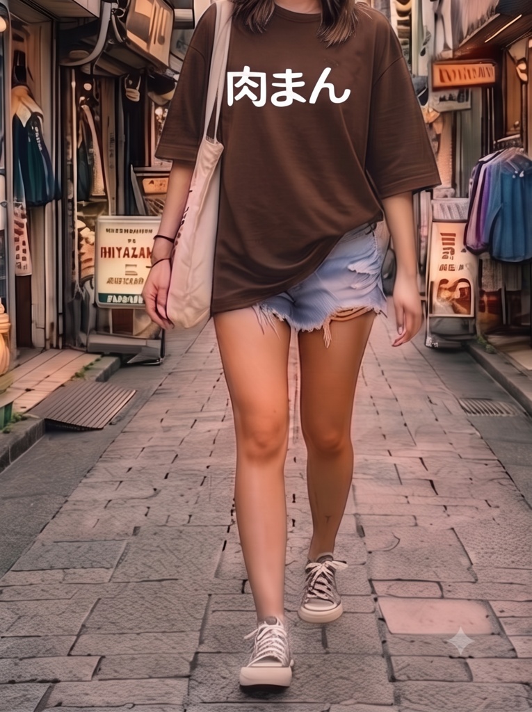 【原宿発】肉まん Tシャツ / "Meat Bun"