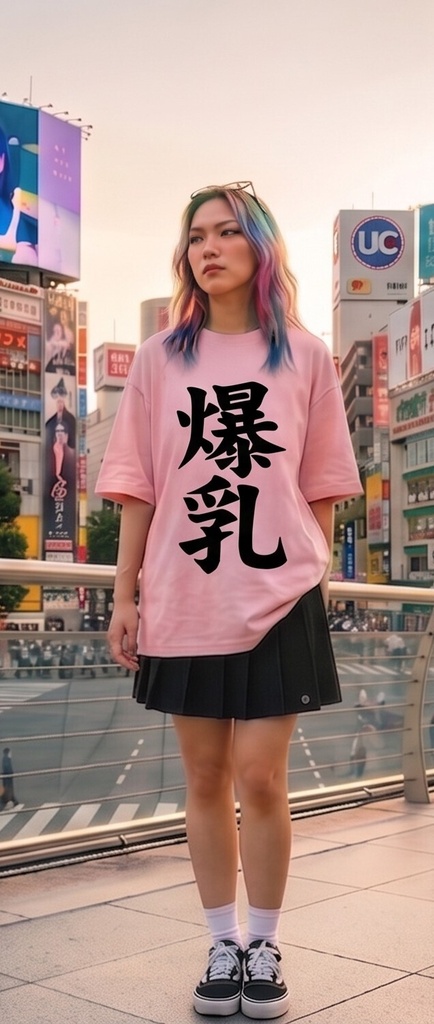 【原宿発】爆乳 Tシャツ / "Huge Breasts"