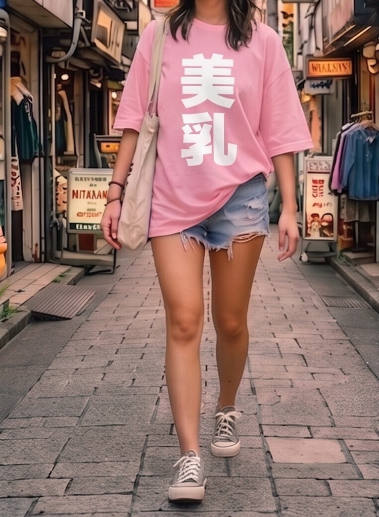【原宿発】美乳 Tシャツ / "Beautiful Breasts"