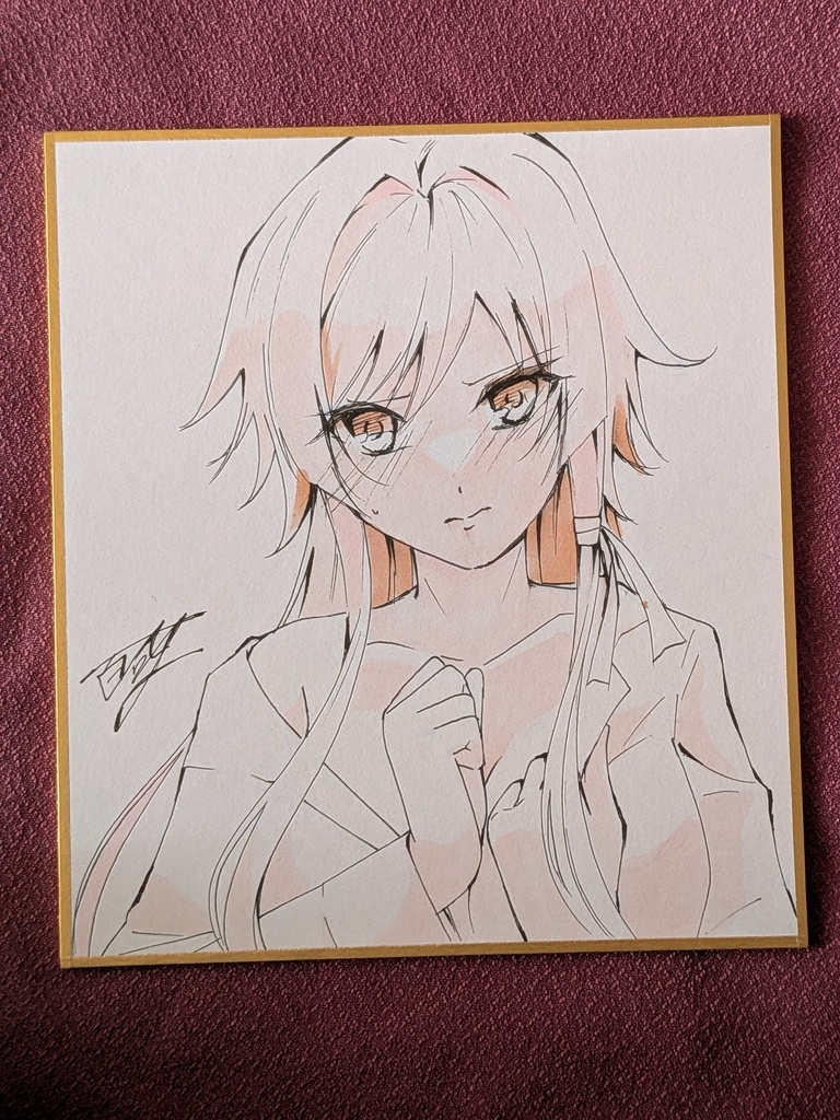 マブラヴオルタ手書きミニ色紙