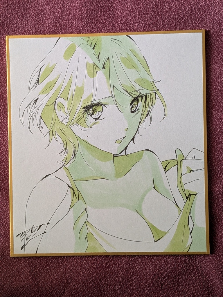 マブラヴオルタ手書きミニ色紙