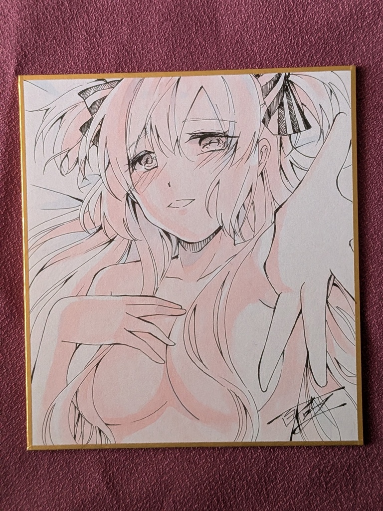 マブラヴオルタ手書きミニ色紙