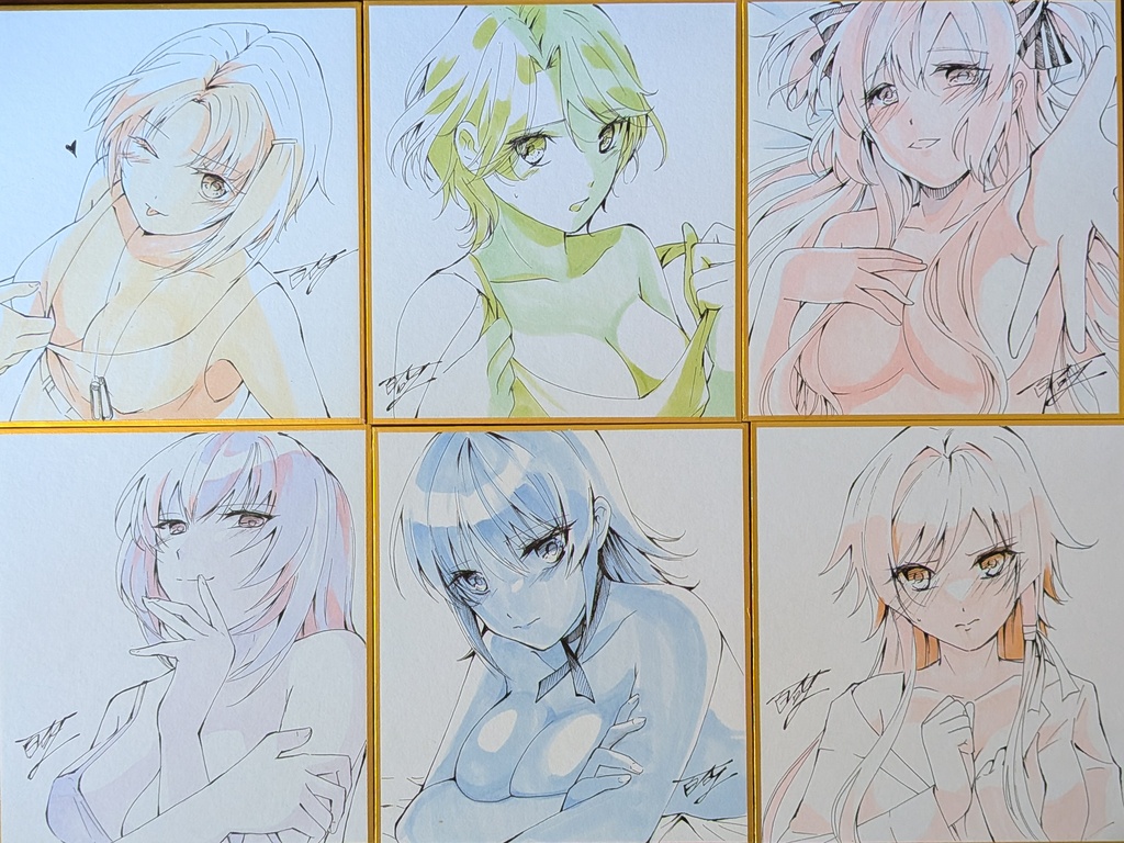 マブラヴオルタ手書きミニ色紙