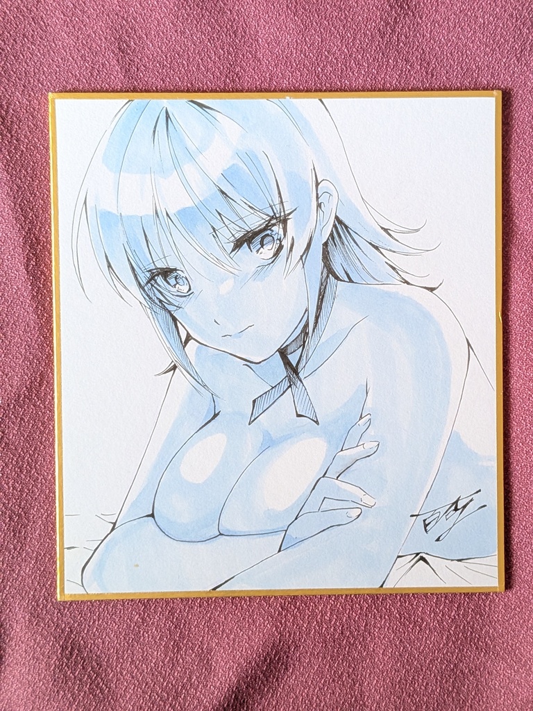 マブラヴオルタ手書きミニ色紙