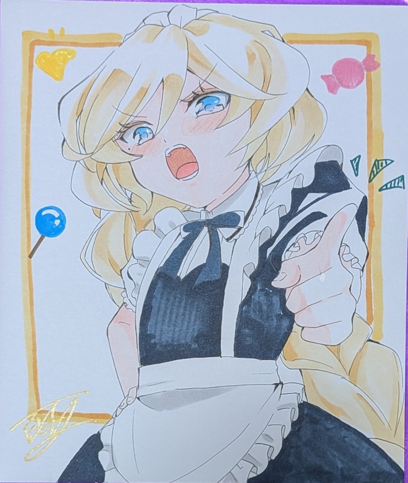 キャロルメイド色紙