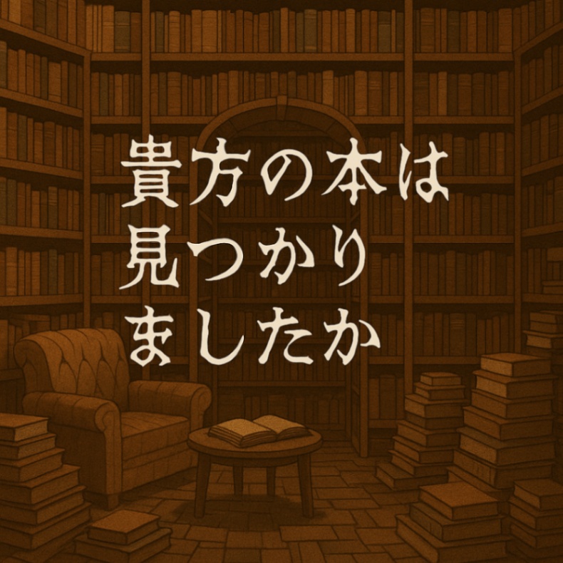 貴方の本は見つかりましたか?