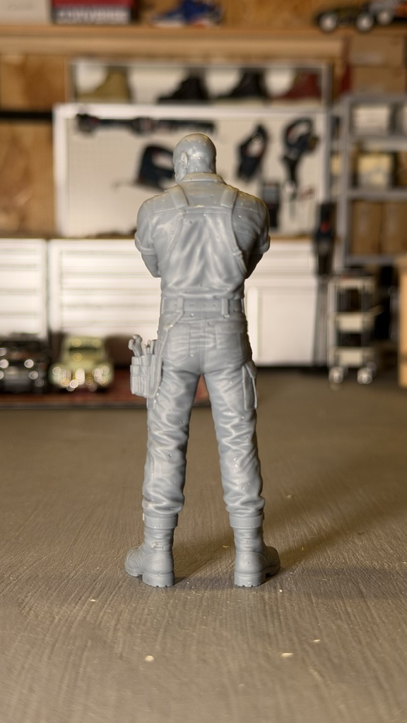 04_カスタムショップ店長 1/20|ミリタリー SF ジオラマ用 3Dプリント品
