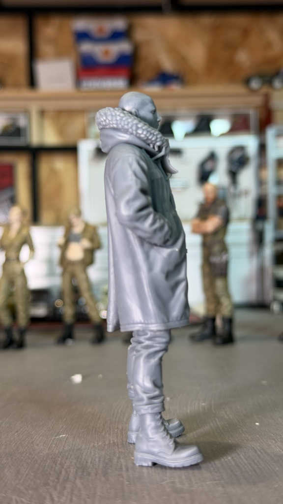 06_MOD COAT SKIN'S 1/20|ミリタリー SF ジオラマ用 3Dプリント品