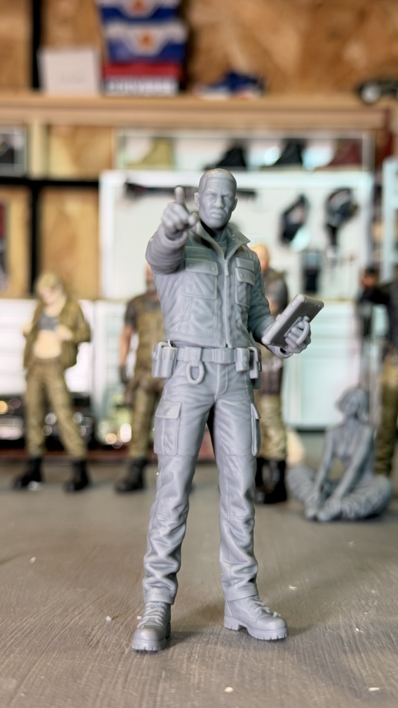 07_SQUAD LEADER 1/20|ミリタリー SF ジオラマ用 3Dプリント品