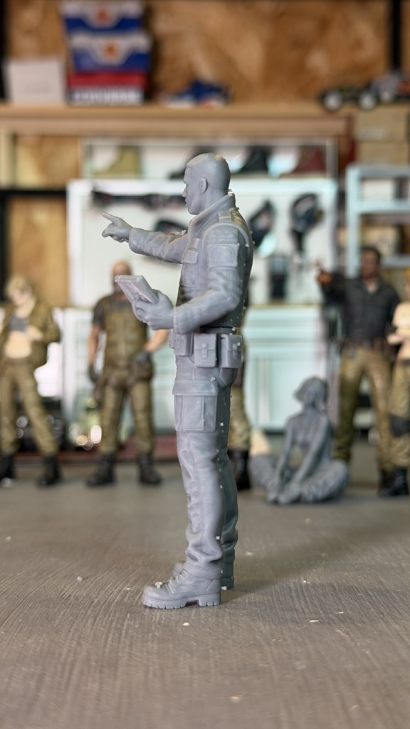 07_SQUAD LEADER 1/20|ミリタリー SF ジオラマ用 3Dプリント品