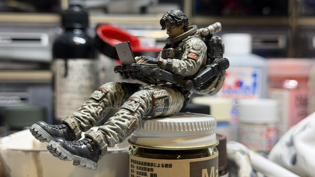 09_ソフトエンジニア宇宙服Ver 1/20|ミリタリー SF ジオラマ用 3Dプリント品