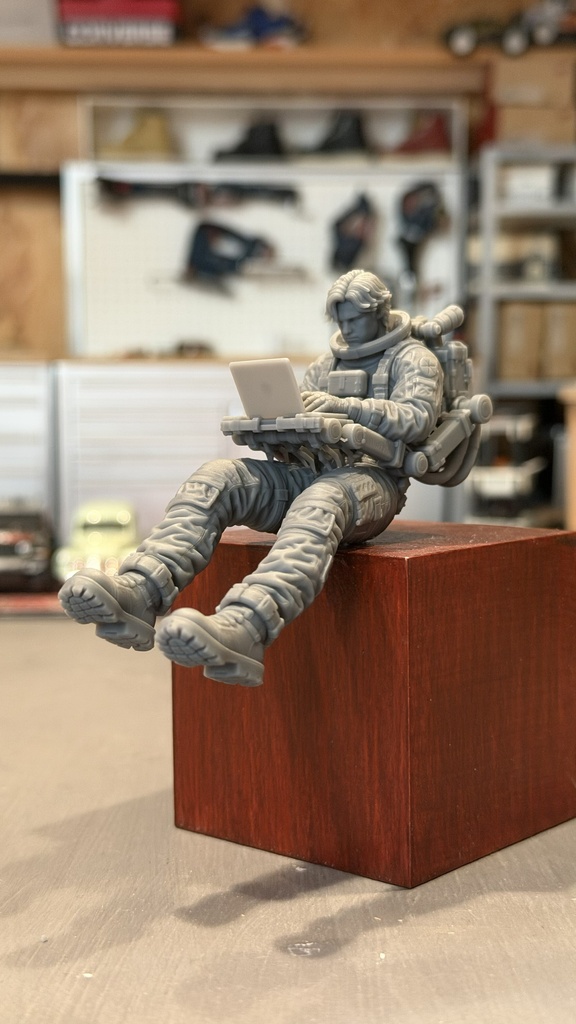 09_ソフトエンジニア宇宙服Ver 1/20|ミリタリー SF ジオラマ用 3Dプリント品