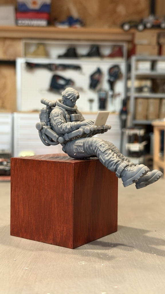 09_ソフトエンジニア宇宙服Ver 1/20|ミリタリー SF ジオラマ用 3Dプリント品