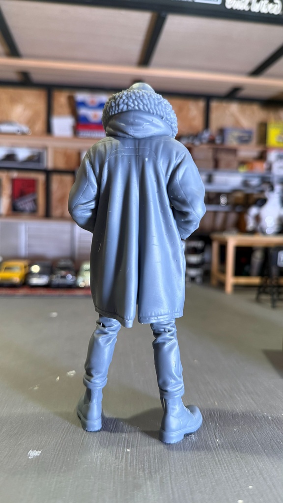 06_MOD COAT SKIN'S 1/12|ミリタリー SF ジオラマ用 3Dプリント品