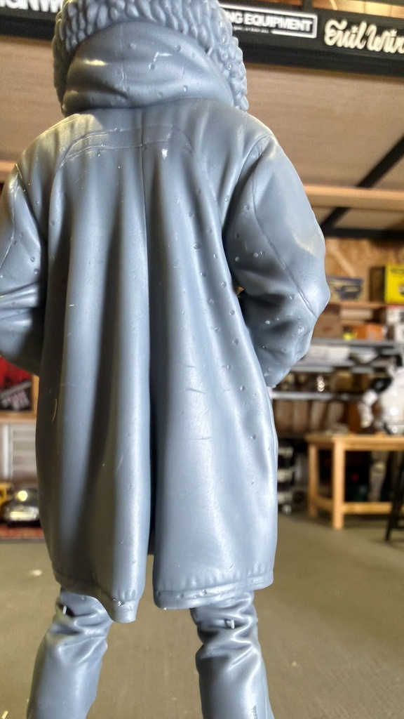 06_MOD COAT SKIN'S 1/12|ミリタリー SF ジオラマ用 3Dプリント品