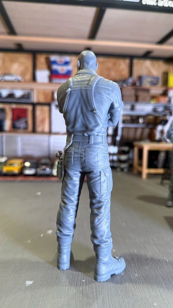 04_カスタムショップ店長 1/12|ミリタリー SF ジオラマ用 3Dプリント品