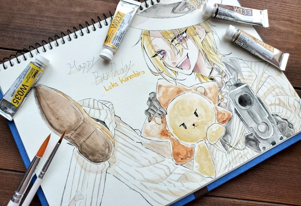 LucaKaneshiro 水彩原画