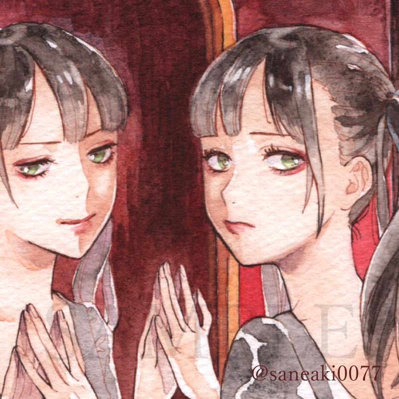 原画＊【虚像】透明水彩