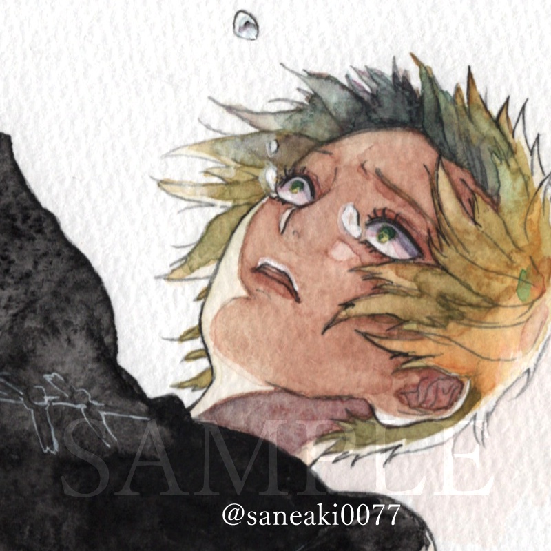 原画*【落ちる】透明水彩