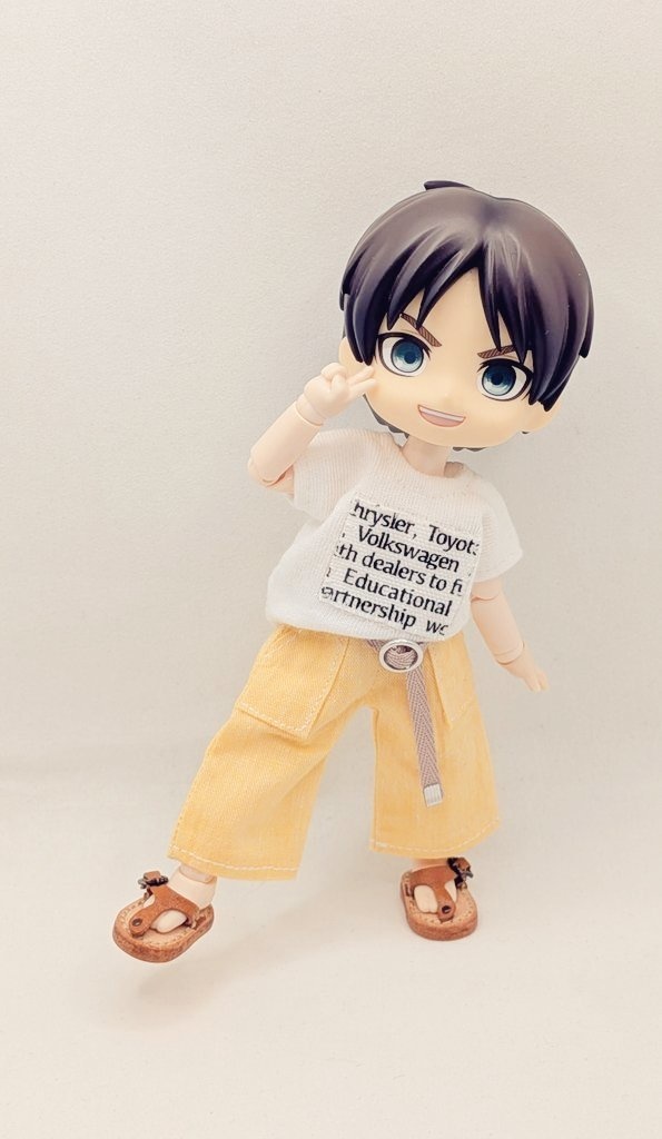 ベルト付きワイドパンツ