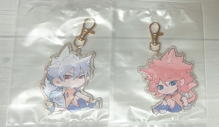 白雨ネコアクキー