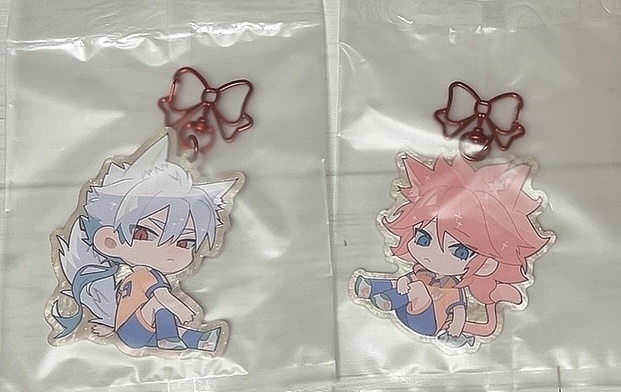 白雨ネコアクキー