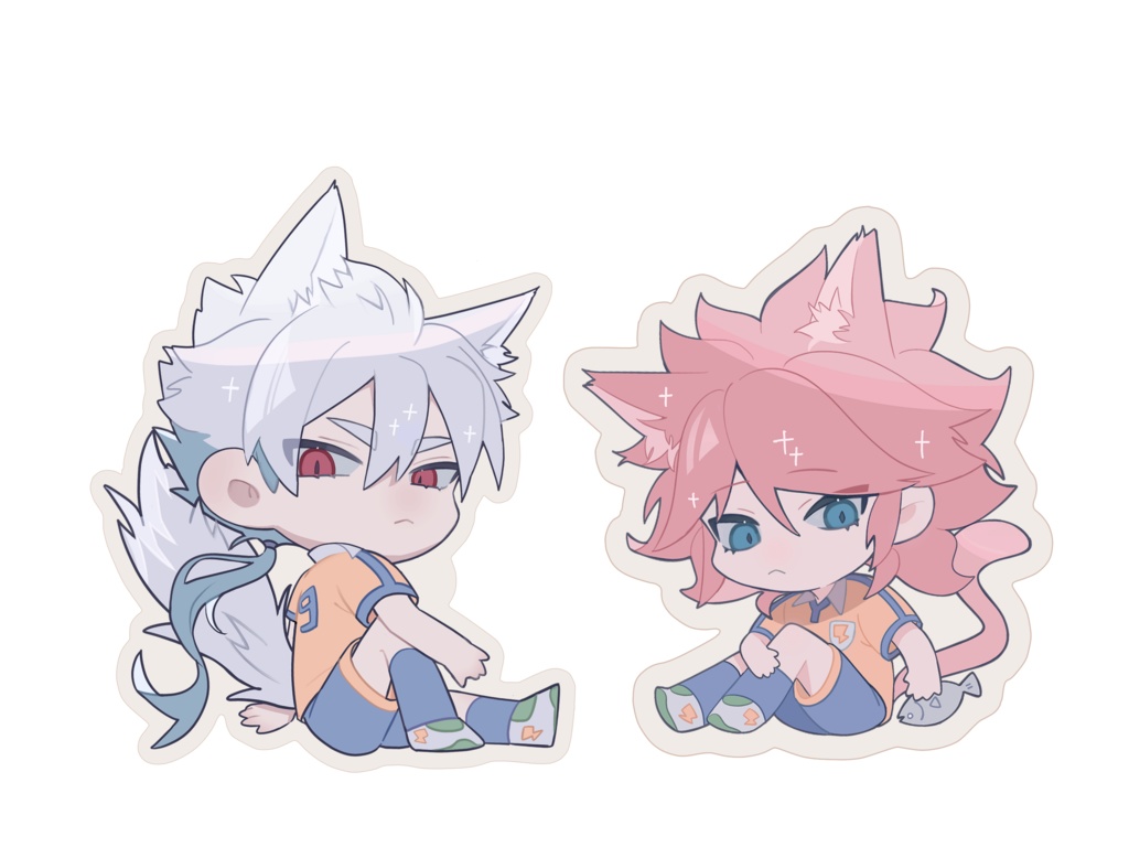 白雨ネコアクキー