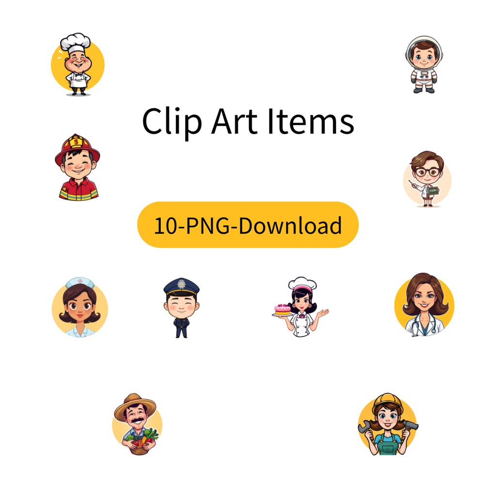 職業のクリップアート10点