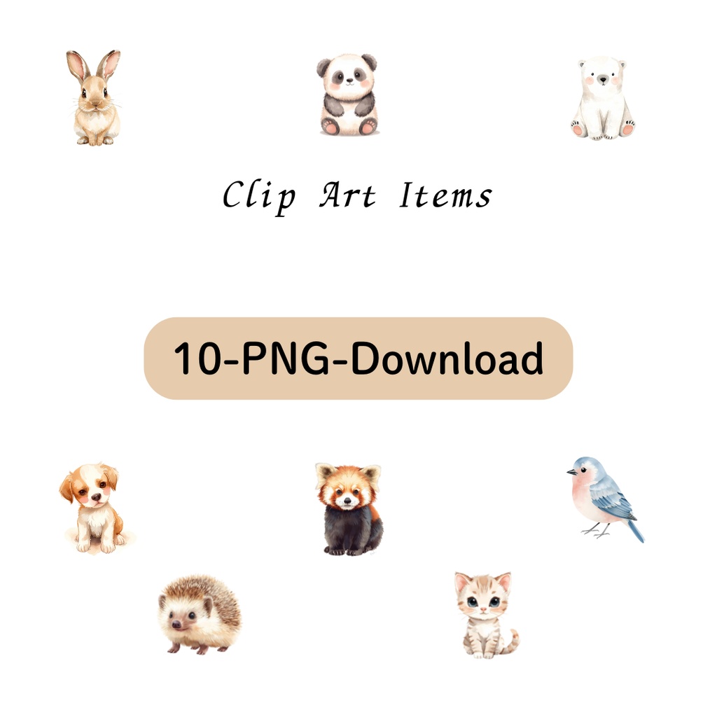 動物のクリップアート１０点