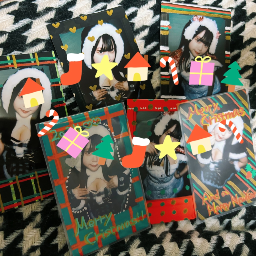 クリスマスデコチェキ