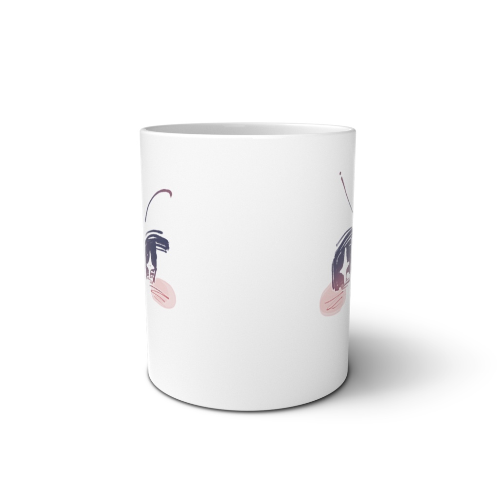 かわいい顔のマグカップ