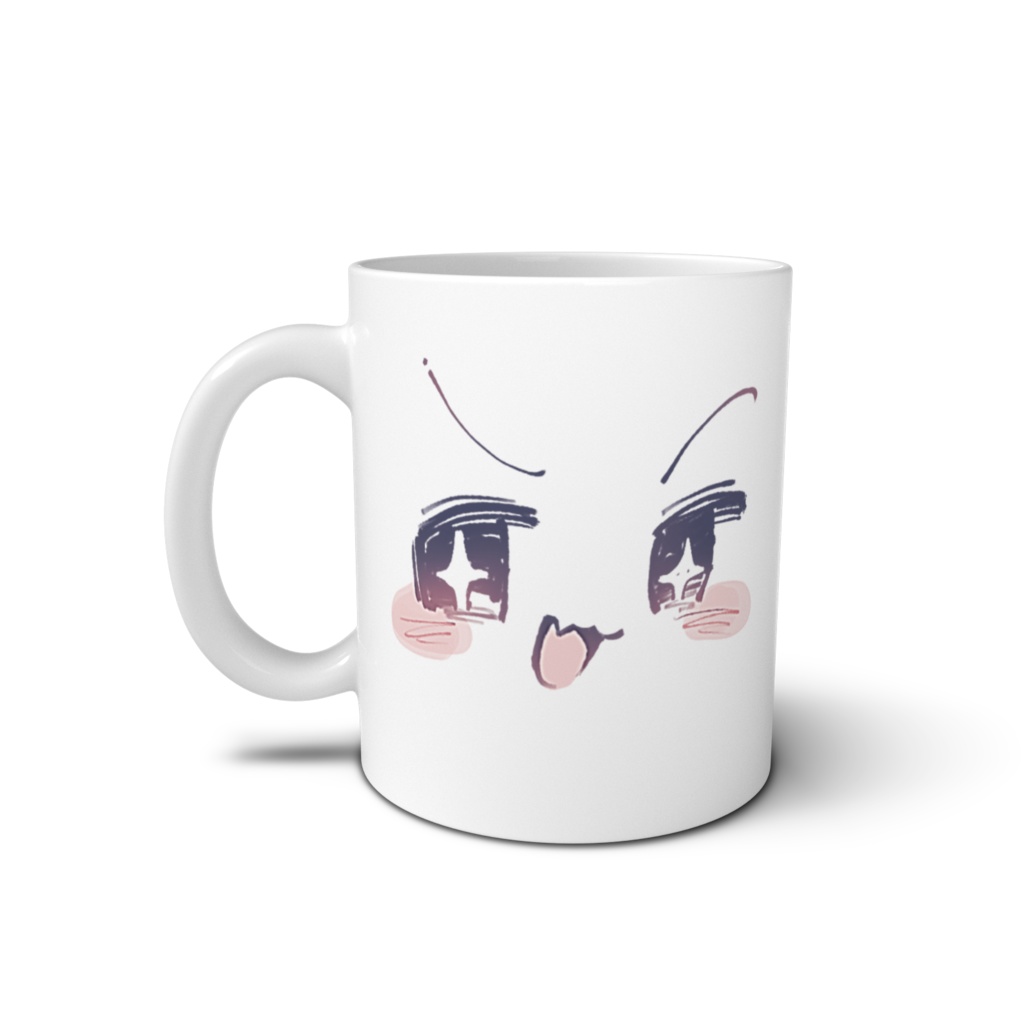 かわいい顔のマグカップ