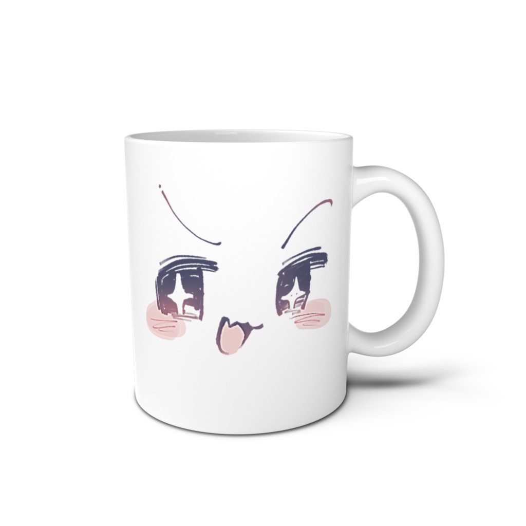かわいい顔のマグカップ