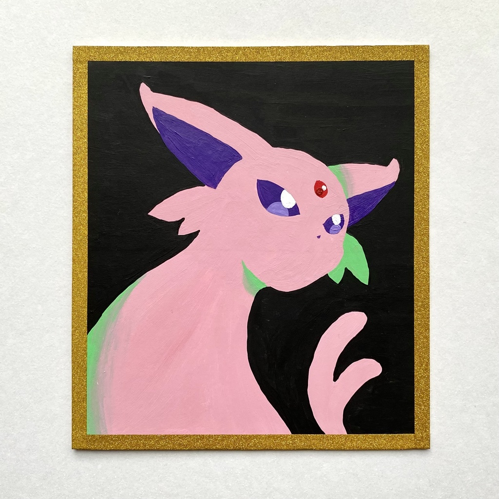 【色紙 原画】エーフィとブラッキー