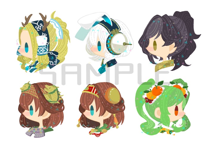 城娘アクリルチャーム