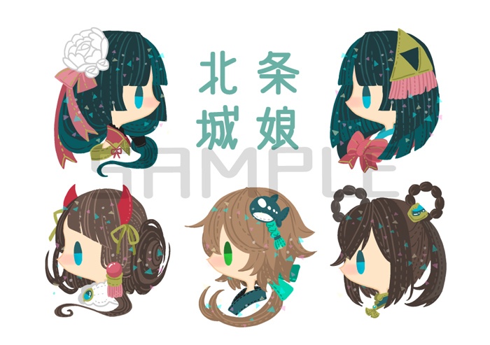 城娘アクリルチャーム