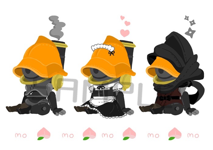 桃形兜 仮装アクリルフィギュア