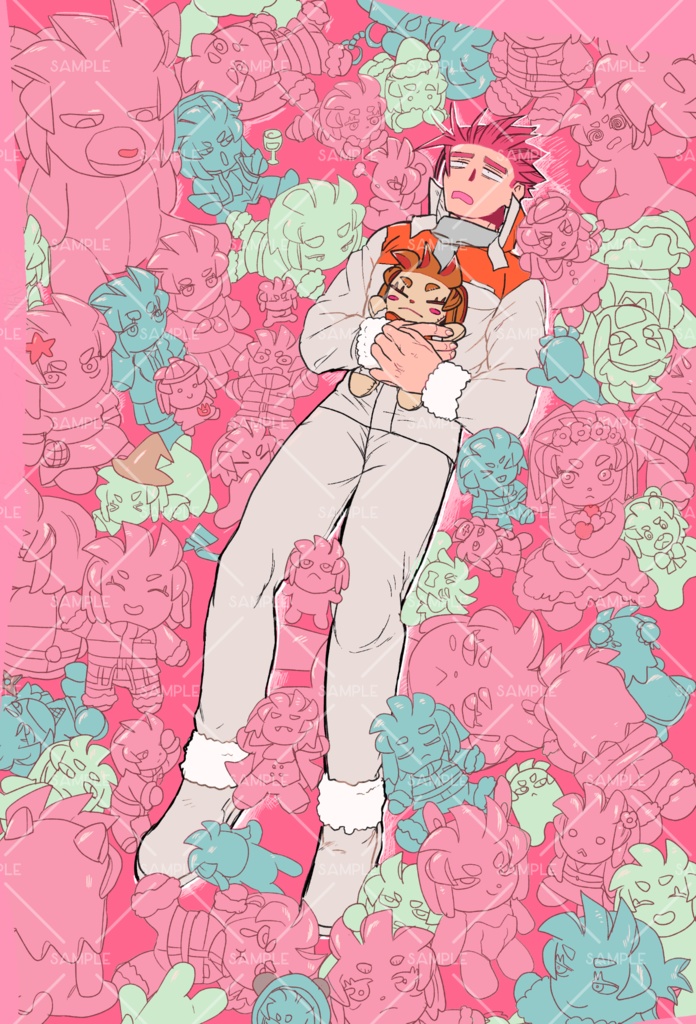 デルにこアンソロ「出ルデルにこにこ」表紙イラストポストカード