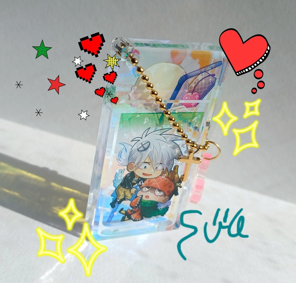 【サテショ】アクリルブロック/クリームソーダ