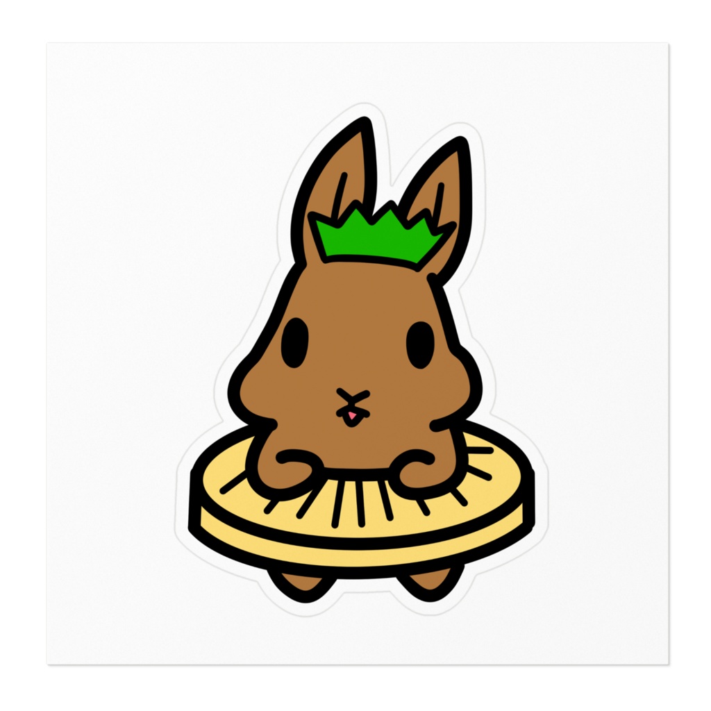 パイナップルうさぎさん(立ち耳/葉冠)