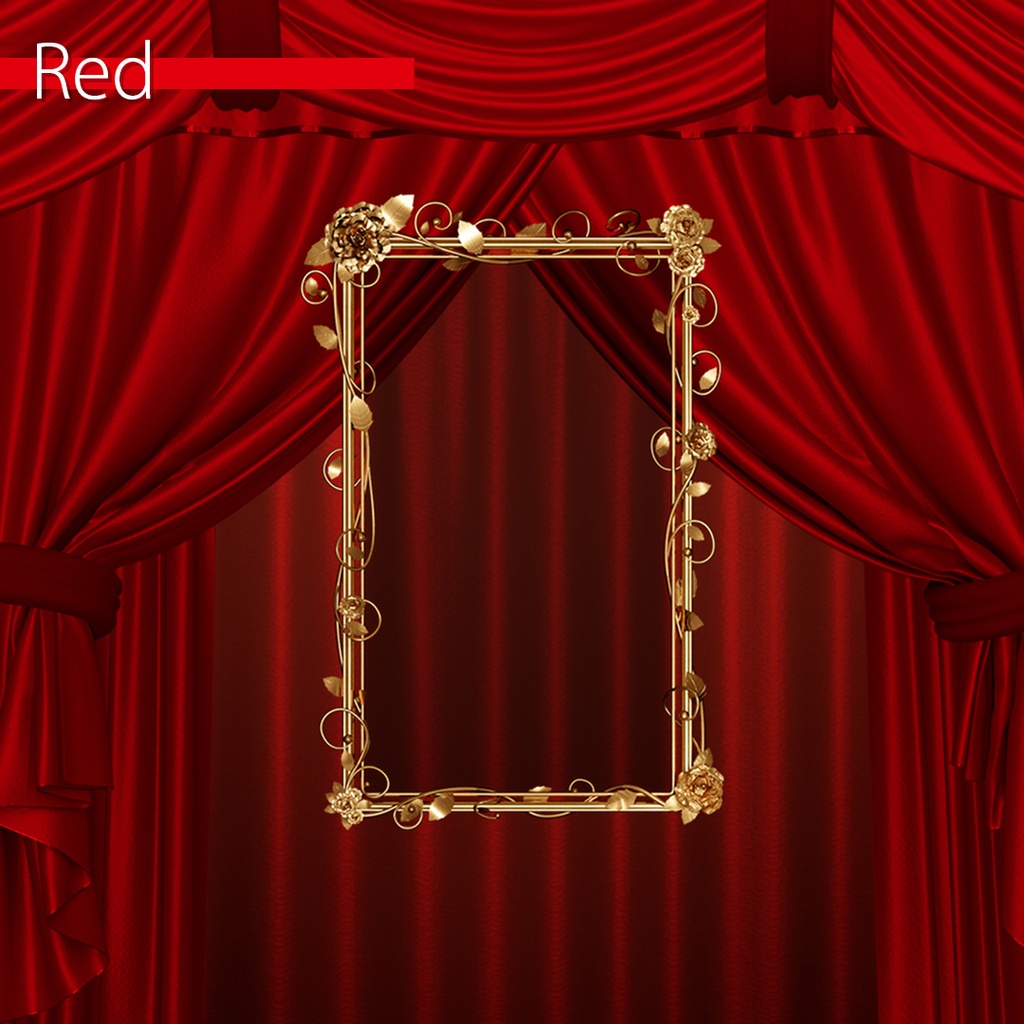 【Color curtain】配信用動画背景素材